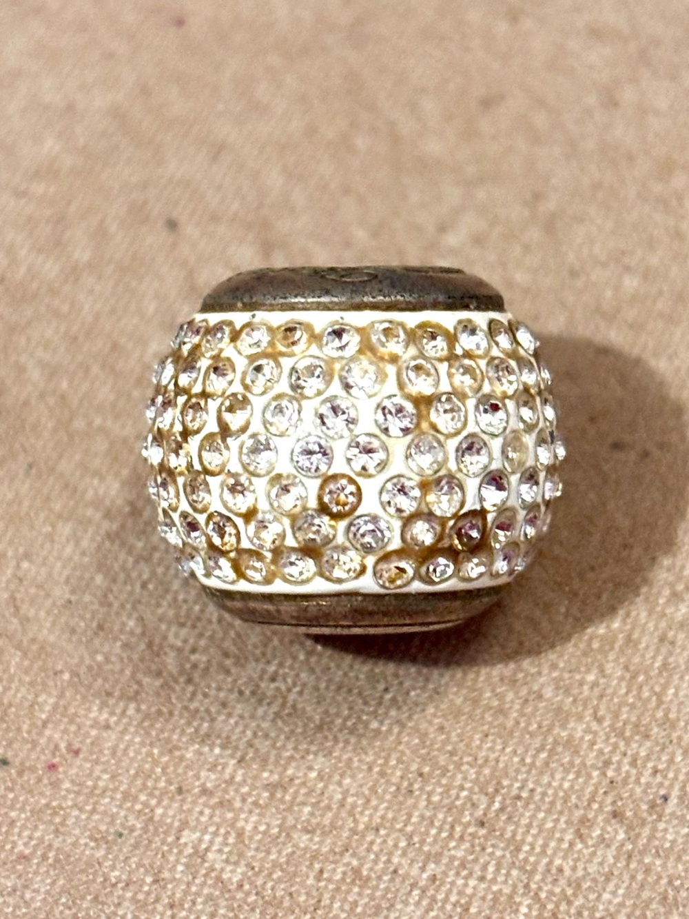 🆕Listing Brighton Cupid’s Kiss Super bead Big! 7 rows pale gold crystals Retired